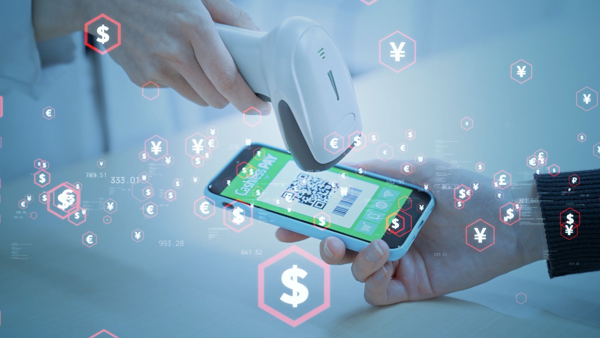 How does mobile banking contribute to a cashless economy?