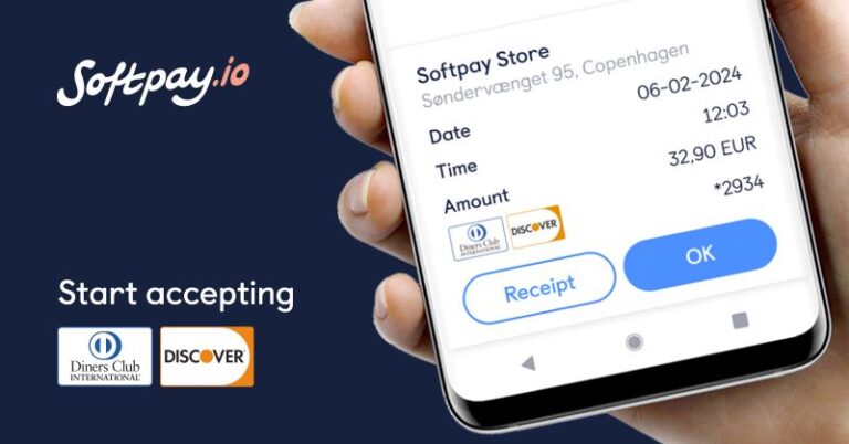 Softpay now accepts Discover and Diners Club International® Cards