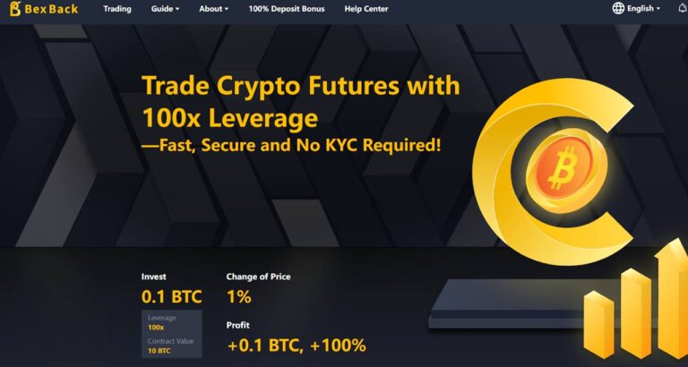 BexBack Exchange Takes Crypto Trading to the Next Level: Earn 12,000 on $500 with new 100x Leverage System